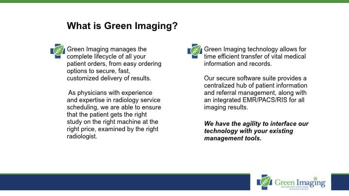 What is Green Imaging?